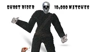 Awesome Ghost rider with 10,000 match sticks |2019