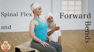 Correct Spinal flex forward stretch combo with Simran and GuruPrem
