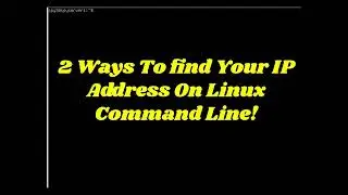 Find IP address from Linux command line! #linux #networking #linuxterminal