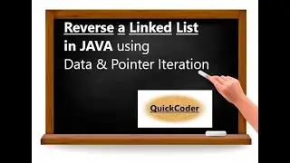 Reverse a Linked List in JAVA (Both Data and Pointer Iterative)