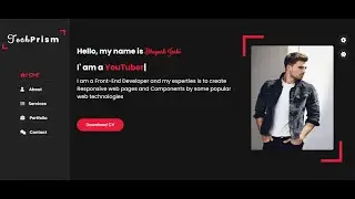 Personal Portfolio HTML CSS JavaScript Responsive for all Device