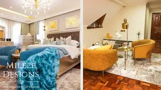 Vibrant Primary Suite and Attic Study Makeover