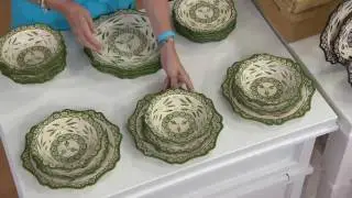 Temp-tations 24-piece Sculpted Dinnerware Service for 8 on QVC