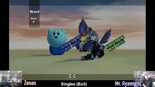 Zenan (Falco) vs MrRyanness (Kirby/Marth) - Winner's Round 1 - Monarch Invitational - SSBB