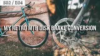 I converted my retro mountain bike to disk brakes - Raleigh M-Trax 1000