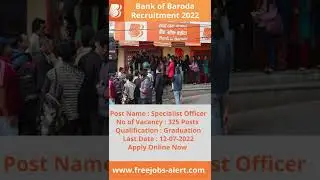 Bank of Baroda SO Recruitment 2022 | 325 Specialist Officers Post | Graduation Pass only | Apply Now