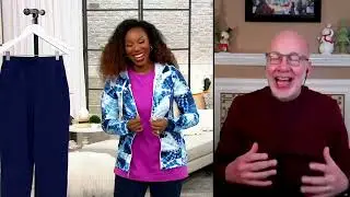 Denim & Co. Active Printed French Terry Zip Front Jacket on QVC