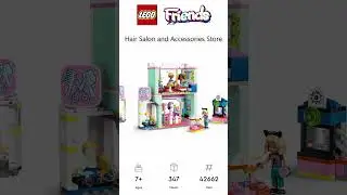 PREVIEW: LEGO FRIENDS, Hair Salon and Accessories Store, Set 42662, LEGO 2025
