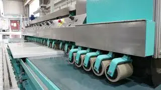 Taking delivery of an edge polisher for the factory: World of Marble Nottinghamshire stone worktops