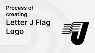 Logo Design Process: Design a Logo | Create Letter J Flag Logo