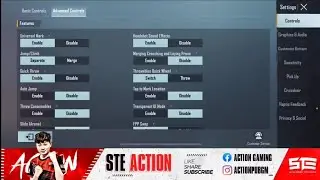 NEW 2.3🔥 STE ACTION GAMING SENSITIVITY/ STE ACTION GAMING CONTROL CODE BGMI/ PUBG STAR RAJ BGMI
