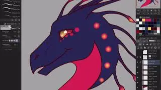 Wisp dragon speedpaint