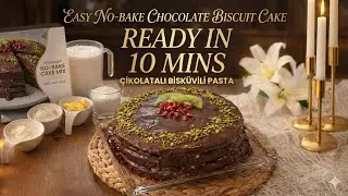 MOSAİC CAKE! EN KOLAY MOZAİK PASTA TARİFİ! TAM &Ouml;L&Ccedil;&Uuml;L&Uuml; 10 DAKİKADA HAZIR!