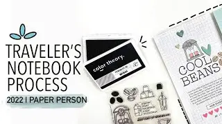 Процесс создания блокнота путешественника 2022 | Набор &laquo;Будь моим&raquo; от Paper Person Shop