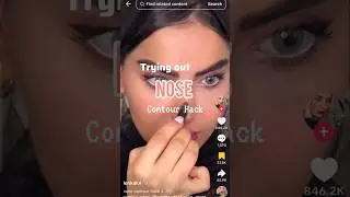 Nose Contour HACK REVIEW #shorts #makeup