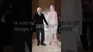 Giorgio Armani (1934-2025) End of an Era 🕊️ #shorts #fashion #giorgioarmani #endofanera