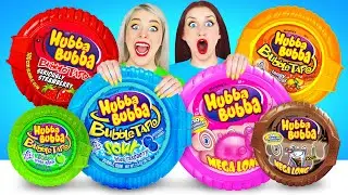 Bubble Gum Blowing Battle | Funny Food Situations by Multi DO Food Challenge