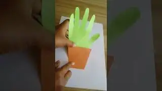 easy Handprint mothers day craft for kids|kids school activity|one minute craft|#shorts