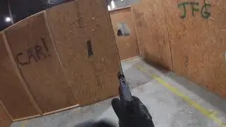 Airsoft SAI BLU WE Glock 17 Gameplay
