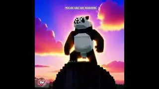 The story of about a cute PANDA #minecraft #animation #trending #babypanda