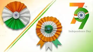 How to make Independence Day Craft | India Flag Badge Idea | Easy Independence Day Craft