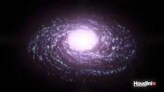Houdini FX Galaxy Particles Test