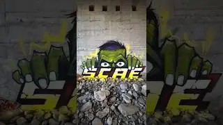 ZOMBIE GRAFFITI PIECE 🧟 #graffiti #graffitiart #shorts