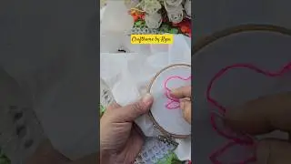 simple embroidery 🪡🧵🥰 #handmade #simpleembroidery #embroidery #shortvideo #viralvideo #exclusive