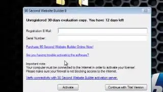 Download and Install 90 Second Website Builder Version8