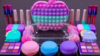&ldquo;Apple Popit&rdquo;Mixing Eyeshadow,Glitter,Clay,Parts Into Slime🌈Oddly Satisfying Slime#ASMR #2022