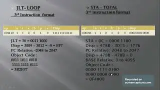 Generation of Object Code and Object Program for SIC/XE program