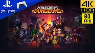 Minecraft Dungeons { PS5 4k 60 FPS }