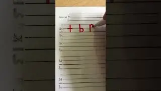 Letter Formation Stick Letters t, b, f, m, n