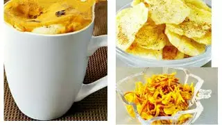 Indian style Cappuccino, Baked sev and Non fried potato chips
