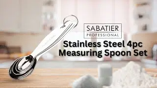 Measure Like a Pro | Sabatier Stainless Steel Measuring Spoon Set &ndash; Precision for Every Recipe