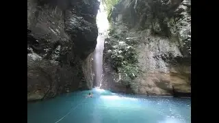 Exploring Costa Rica's exotic hidden gem, Catarata La Leona, with two sets of twins