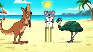 Amazing Beach Cricket Song with Popular Australian Animals - Dance and Sing Kids