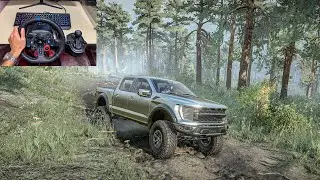Snowrunner - Ford Raptor Extreme Forest Off Road | Logitech G29 Gameplay