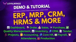 ERP Complete Video & Reports | DEMO | Loyalwings | Tutorial | SAAS | CRM | MRP | Tamil