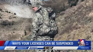 Ways your hunting or fishing license can be suspended