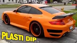 Plasti Dip Blaze Orange 911 Turbo with Gloss