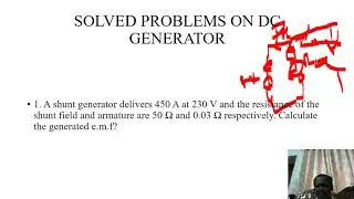 solved problems of dc generator
