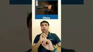 Oboe | Musical instruments | learn word #oboe #indiansignlanguage #deaflearn #deafindian #deafworld