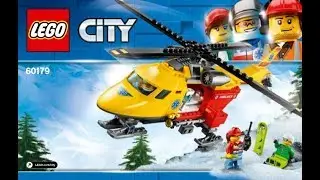 LEGO 60179 AMBULANCE HELICOPTER - BUILDING INSTRUCTION WITH MUSIC