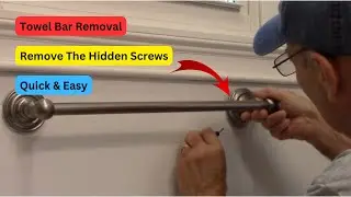 Remove A Towel Rack And Repair The Wall