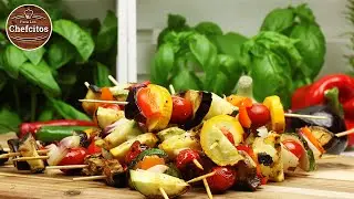 Brochetas De Verduras Al Grill