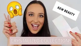 HONEST KKW BEAUTY CRYSTALIZED COLLECTION REVIEW + FIRST IMPRESSION! | KKW BEAUTY NATURAL GLAM MAKEUP