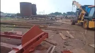 Heavy Steel Structure Fabrication Plant in Bhilai #steelstructurefabrication #steelstructure #tethys