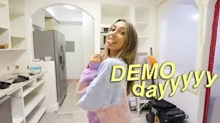it's DEMO DAY!!! kitchen remodel has begun!!