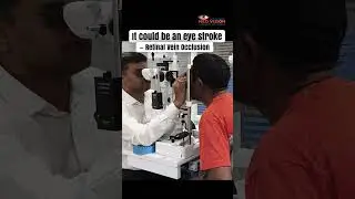 Sudden Blurry Vision in One Eye? Could Be Retinal Vein Occlusion (Eye Stroke) 👁️#ytshorts #youtube